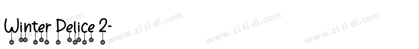 Winter Delice 2字体转换